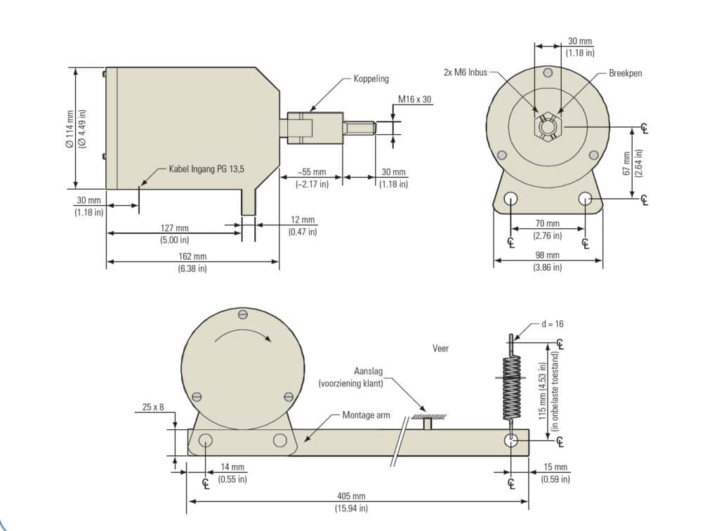 Snelheidsopnemer model 60-12C